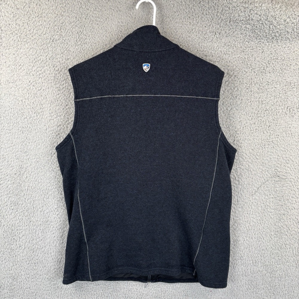 Kuhl Interceptr Vest Men XL Navy Full Zip Fleece Softshell Outdoor Hiking 3186 - Picture 5 of 7